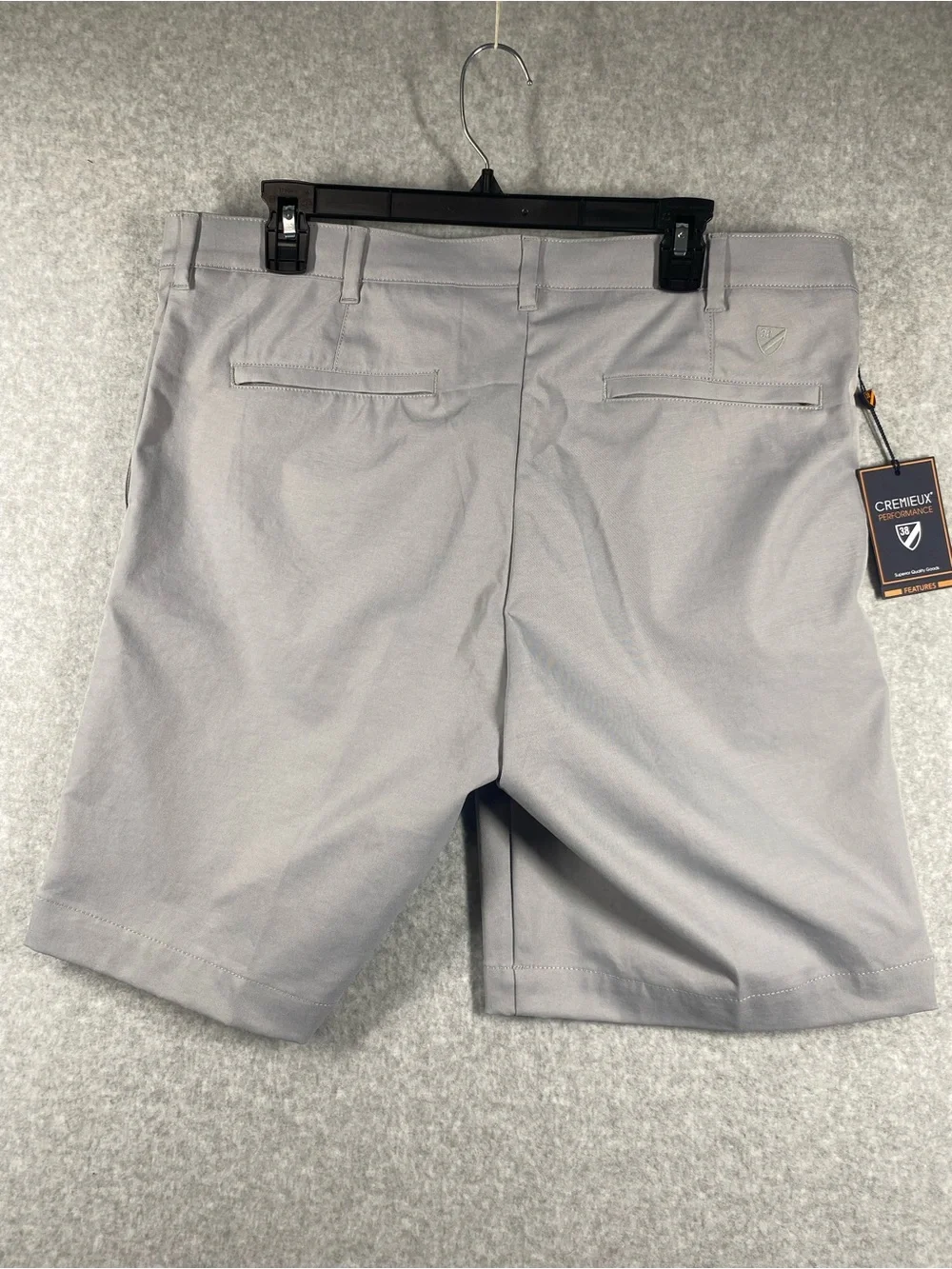 Daniel Cremieux Men's  Gray Performance Shorts size 35x9” stretch UPF 30 NWT